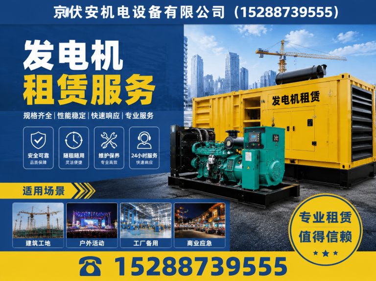 钦州静音发电车租赁展示图